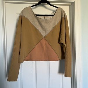 Free People Montauk Pieced Sweatshirt